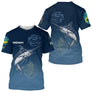 Polo Pêcheur Bleu Marlin & Mahi Mahi - Homme Personnalisé - T-Shirt Homme