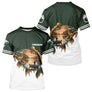 Polo Pêcheur En Barque Personnalisé - Vert Et Blanc - T-Shirt Homme