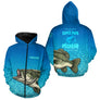 Polo Pêcheur Homme Personnalisé - Bleu Super Papa - Hoodie Zippé Homme