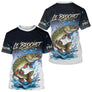 Polo Pêcheur Le Brochet Personnalisé - Style Noir & Blanc - T-Shirt Homme
