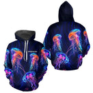 Polo Pêcheur Méduse - Fluo Bleu Néon Personnalisable - Hoodie Homme