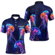 Polo Pêcheur Méduse - Fluo Bleu Néon Personnalisable - Polo Homme
