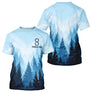 Polo Pêcheur Passionné Bleu Forêt - Personnalisé Avec Prénom - T-Shirt Homme