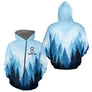Polo Pêcheur Passionné Bleu Forêt - Personnalisé Avec Prénom - Zippe Hoodie Homme