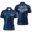 Polo Pêcheur Personnalisé Bleu Marine - Monsieur Pêcheur - Polo Homme