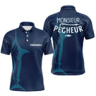 Polo Pêcheur Personnalisé Bleu Marine - Monsieur Pêcheur - Polo Homme