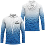 Polo Pêcheur Personnalisé Marlin Bleue - Le Style Unique - Long Sleeves Hoodie Homme
