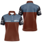 Polo Pêcheur Personnalisé Marron & Bleu Ardoise - Polo Homme