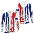 Polo Pêcheur Personnalisé Prénom France - Bleu Blanc Rouge - Long Sleeves Hoodie Homme