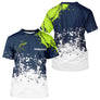 Polo Pêcheur Personnalisable Bleu Vert Néon - Style Passion - T-Shirt Homme