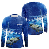 Polo Pêcheur Thon Bleu - Personnalisé Avec Prénom - Long Sleeves Homme