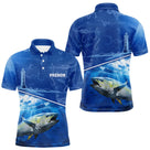 Polo Pêcheur Thon Bleu - Personnalisé Avec Prénom - Polo Homme