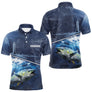 Polo Pêcheur Thon Bleu Marine Et Phare - Personnalisé Prénom - Polo Homme