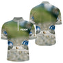 Polo Pétanque 3D Personnalisé Nom et Boules - Homme Femme - Polo Zippé Homme