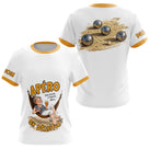 Polo Pétanque & Apéro - La Style Blanc & Jaune Personnalisé - T-Shirt Femme