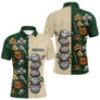Polo Pétanque Balle Sourire Personnalisé - Vintage Vert et Beige - Polo Homme