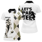 Polo Pétanque Beige & Blanc Personnalisé - Let's Par-Tee - Polo Femme