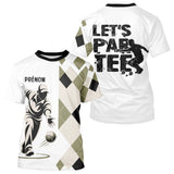 Polo Pétanque Beige & Blanc Personnalisé - Let's Par-Tee - T-Shirt Homme