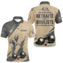 Polo Pétanque Beige Gris - Style Retraité Personnalisé - Polo Homme