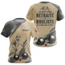 Polo Pétanque Beige Gris - Style Retraité Personnalisé - T-Shirt Femme
