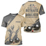 Polo Pétanque Beige Gris - Style Retraité Personnalisé - T-Shirt Homme