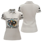 Polo Pétanque Beige Humour - "J'ai les Boules" Personalisé - Polo Femme