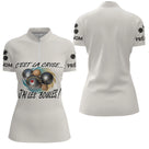 Polo Pétanque Beige Humour - "J'ai les Boules" Personalisé - Polo Zippé Femme