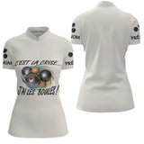 Polo Pétanque Beige Humour - "J'ai les Boules" Personalisé - Polo Zippé Femme