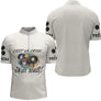 Polo Pétanque Beige Humour - "J'ai les Boules" Personalisé - Polo Zippé Homme
