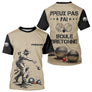 Polo Pétanque Beige & Noir - Boule Bretonne Personnalisé - T-Shirt Homme