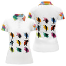 Polo Pétanque Blanc - Motifs Paint Splash - Polo Femme
