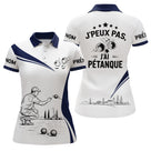 Polo Pétanque Blanc Bleu – Design Exclusif France - Polo Femme