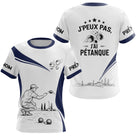 Polo Pétanque Blanc Bleu – Design Exclusif France - T-Shirt Femme