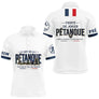 Polo Pétanque Blanc Français - Fierté & Esprit d'Équipe - Polo Homme