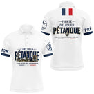 Polo Pétanque Blanc Français - Fierté & Esprit d'Équipe - Polo Homme