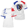 Polo Pétanque Blanc Homme Femme  - Personnalisé Drapeau France - T-Shirt Homme