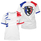 Polo Pétanque Blanc Homme Femme  - Personnalisé Drapeau France - T-Shirt Homme
