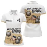 Polo Pétanque Blanc Homme & Femme - Sable 60 Ans - Polo Femme