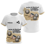 Polo Pétanque Blanc Homme & Femme - Sable 60 Ans - T-Shirt Femme