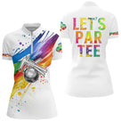 Polo Pétanque Blanc Multicolore - Design Unique Et Dynamique - Polo Zippé Femme