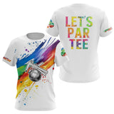 Polo Pétanque Blanc Multicolore - Design Unique Et Dynamique - T-Shirt Femme