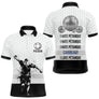 Polo Pétanque Blanc Noir - Homme Femme Personnalisé Carreau - Polo Homme