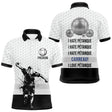 Polo Pétanque Blanc Noir - Homme Femme Personnalisé Carreau - Polo Homme