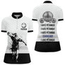 Polo Pétanque Blanc Noir - Homme Femme Personnalisé Carreau - Polo Zippé Femme