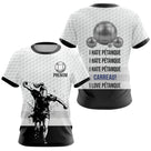 Polo Pétanque Blanc Noir - Homme Femme Personnalisé Carreau - T-Shirt Femme