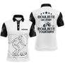 Polo Pétanque Blanc Noir Personnalisé - Homme Femme Bouliste Toujours- Polo Homme