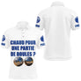 Polo Pétanque Blanc Personnalisé - Chaud Pour Une Partie - Polo Homme
