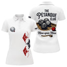 Polo Pétanque Blanc Personnalisé - Design Club & Mène - Polo Femme