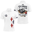 Polo Pétanque Blanc Personnalisé - Design Club & Mène - Polo Homme