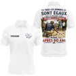 Polo Pétanque Blanc Personnalisé - Homme Femme 60 Ans - Polo Homme